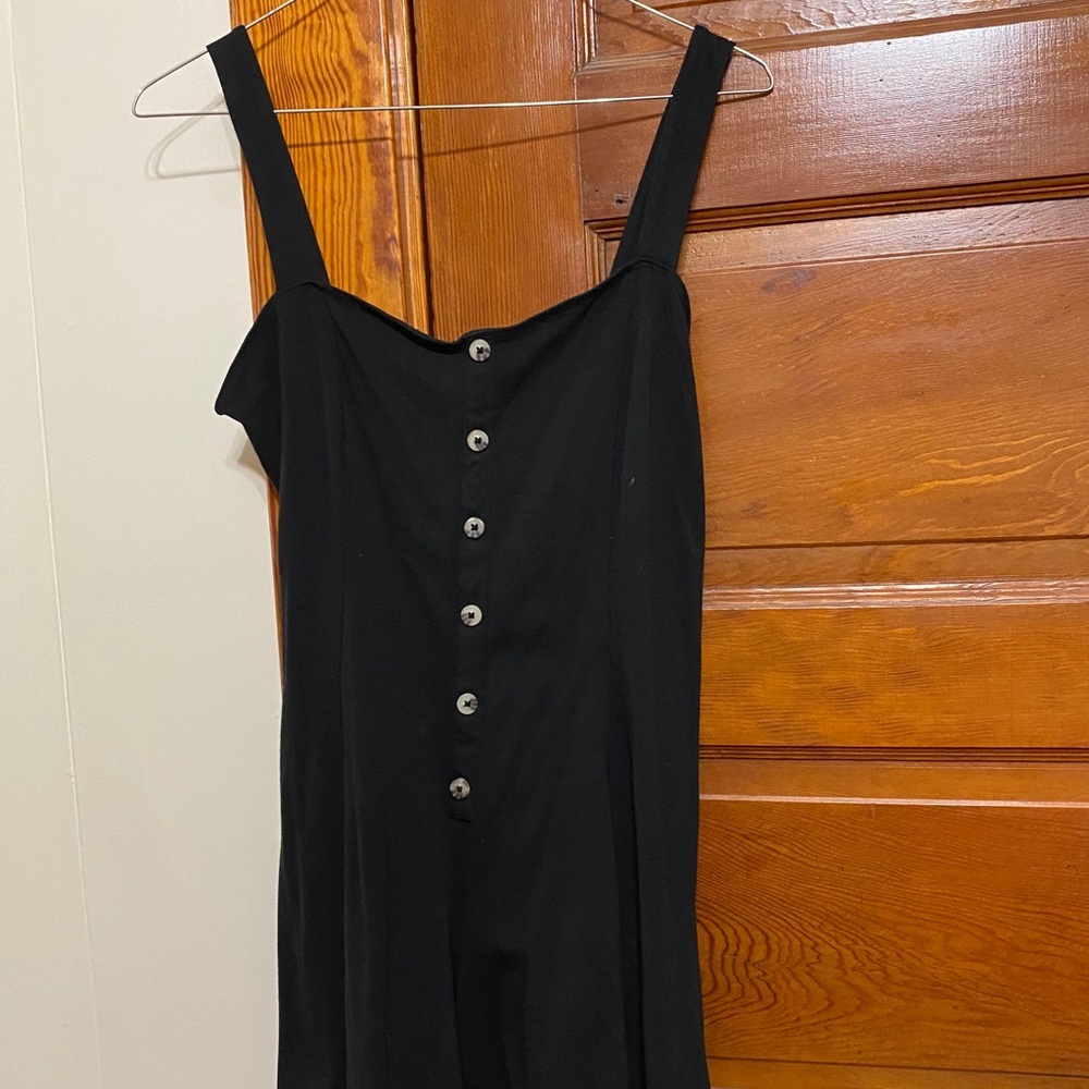 Black romper with buttons